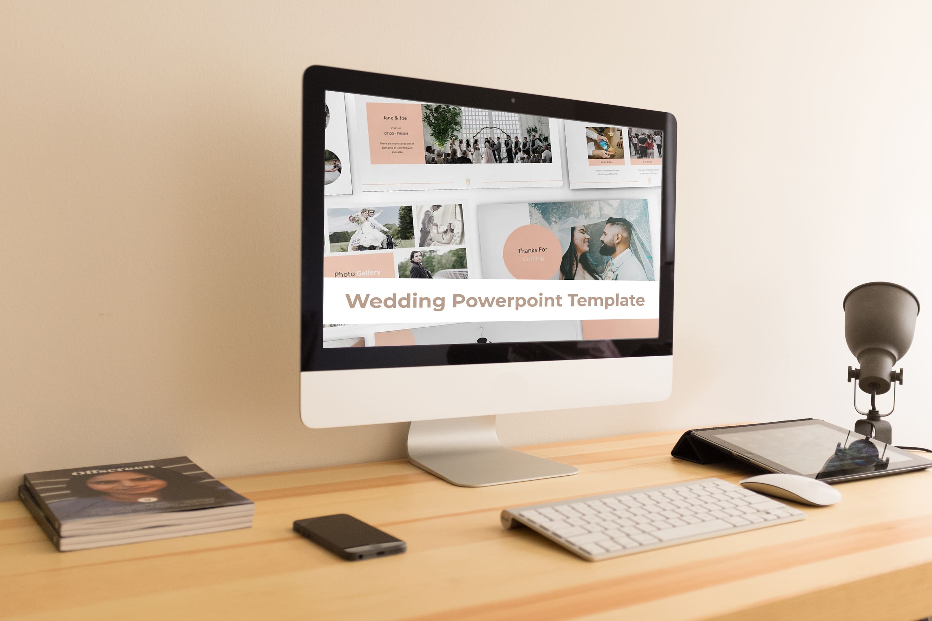 Wedding Powerpoint Template - desktop.