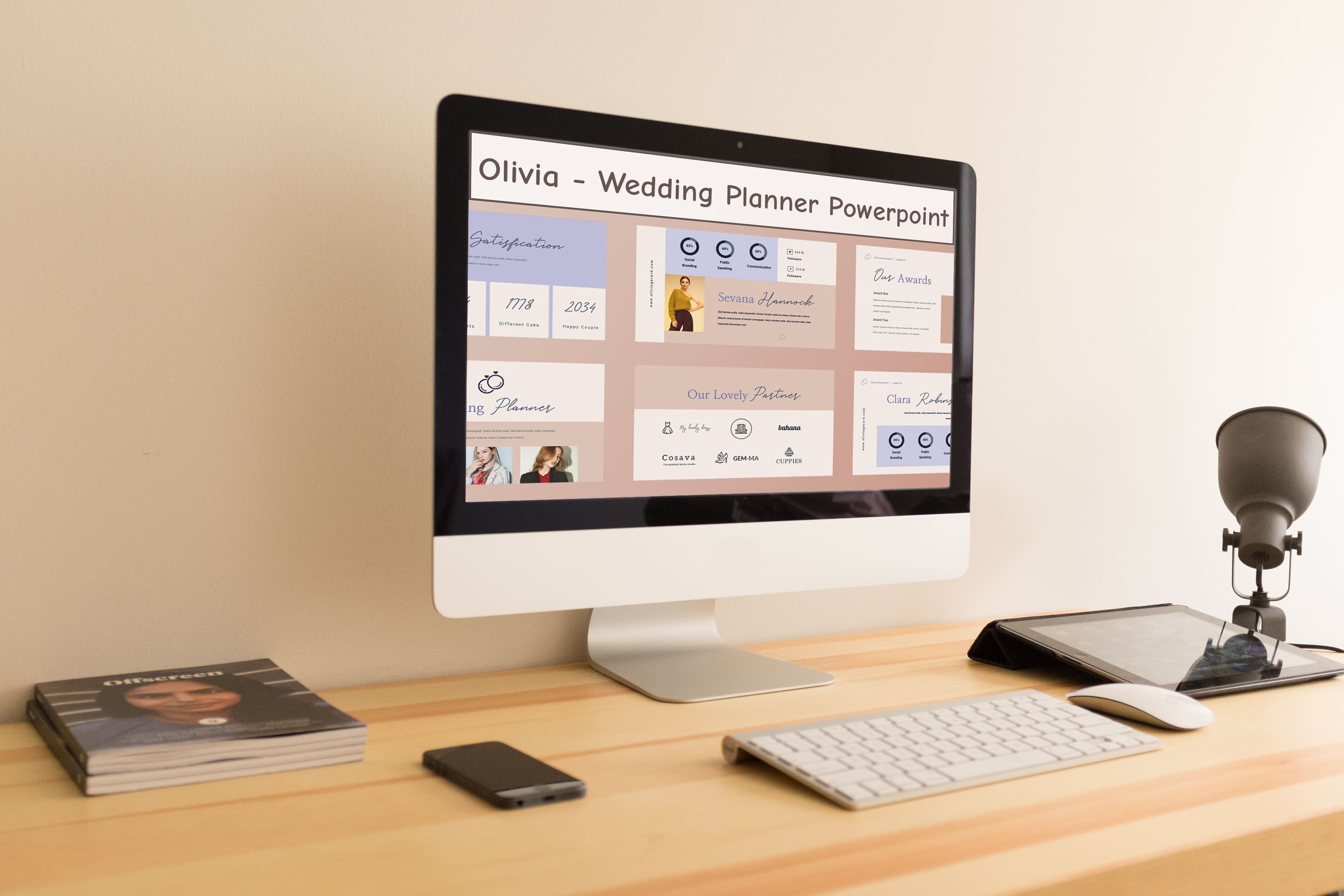Olivia - Wedding Planner Powerpoint - desktop.