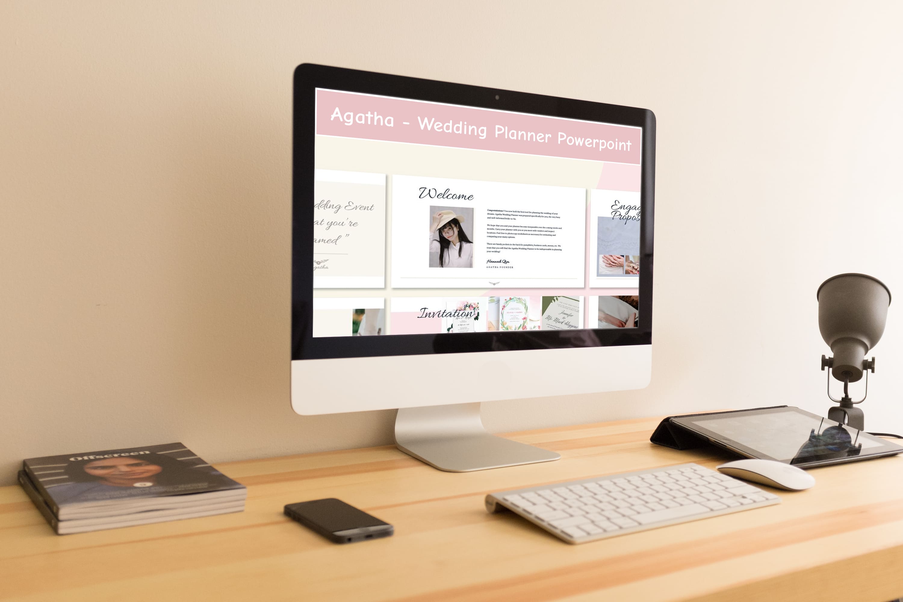 Agatha - Wedding Planner Powerpoint - desktop.