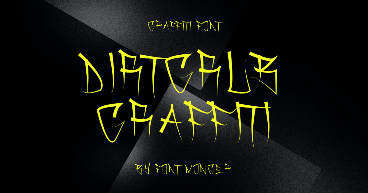 Dirtgrub Graffiti Free Font for Facebook.