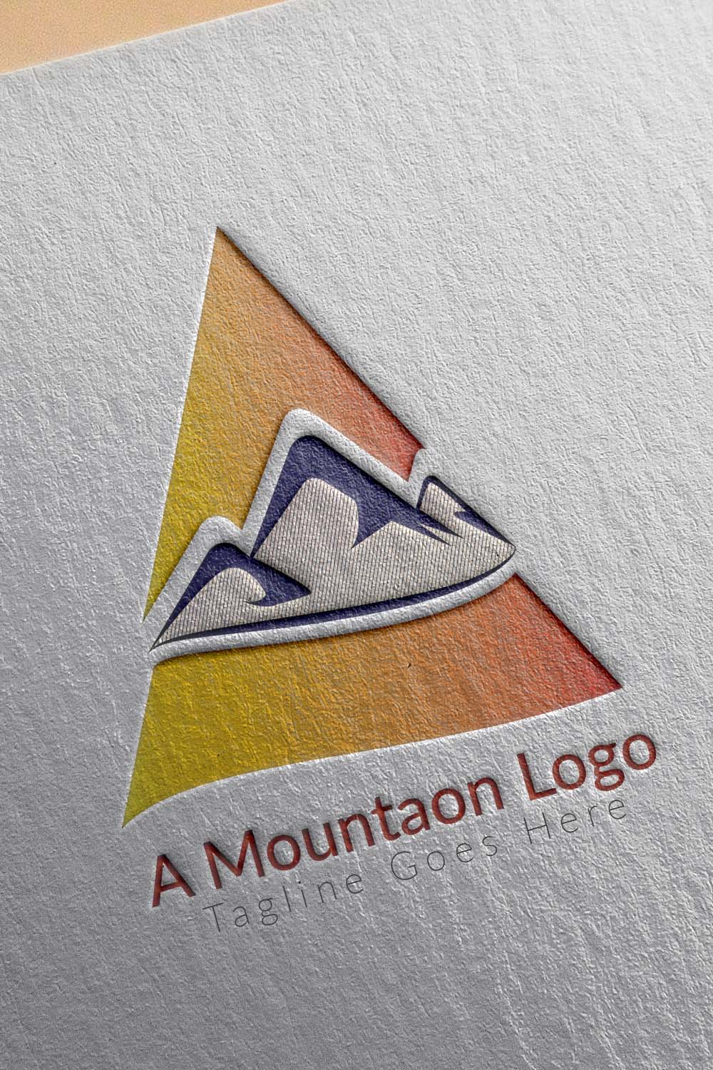 A Letter Logo Mountain Logo.