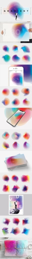 Gradient Energy - 30 Vibrant Shapes – MasterBundles