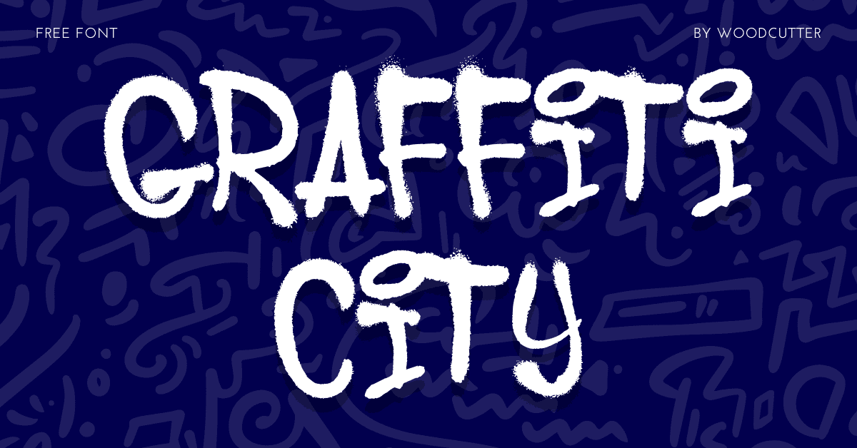 Graffiti City Free Font for Facebook.