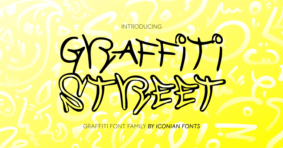 Graffiti Street Free Font for Facebook.