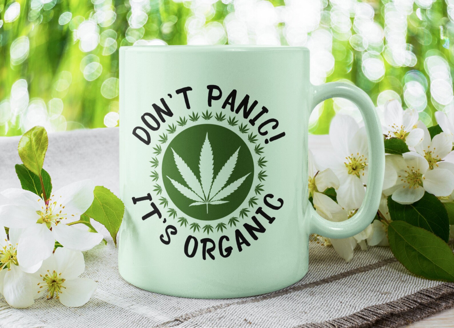 Cute cup with weed.