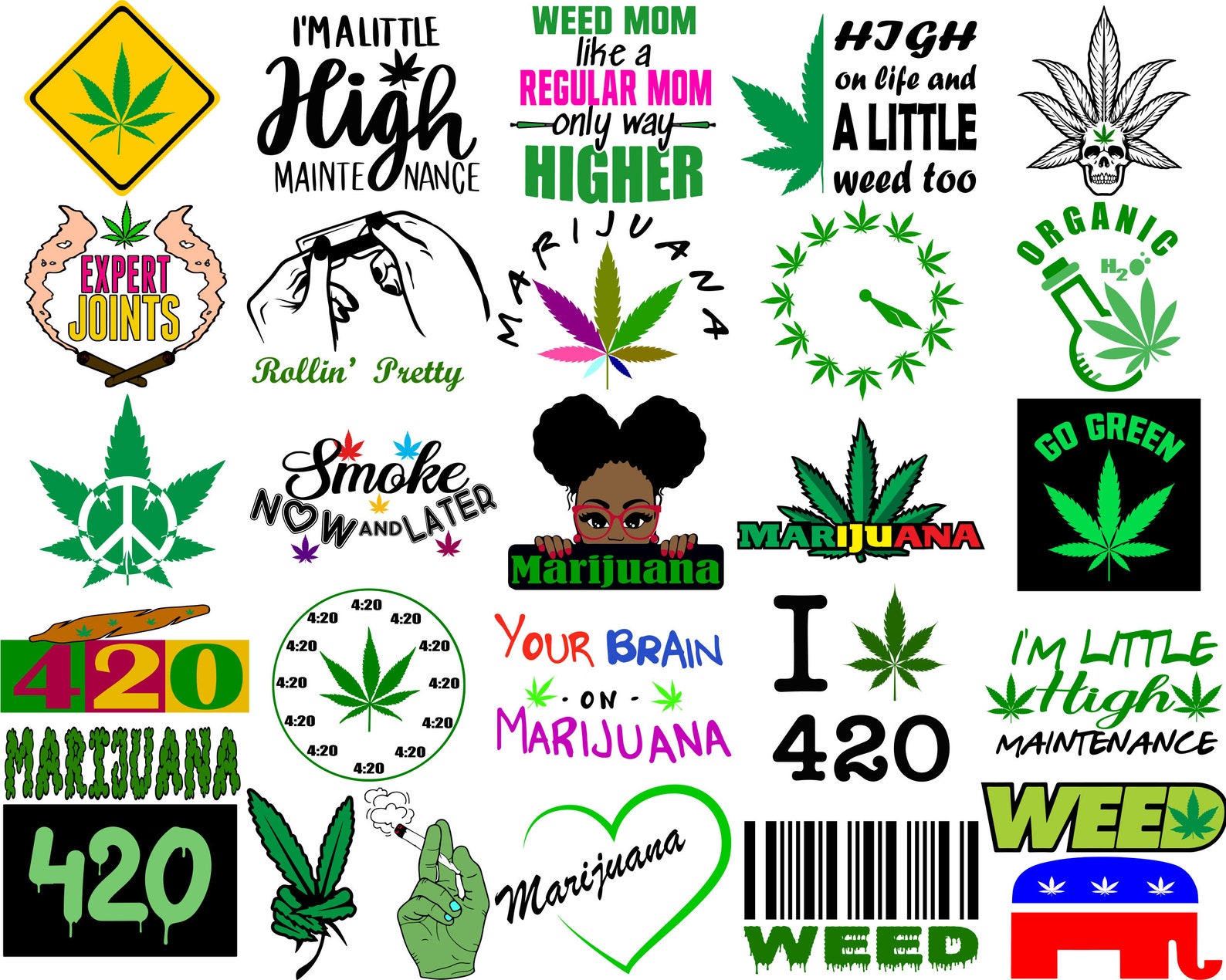 Weed elements for different purposes.