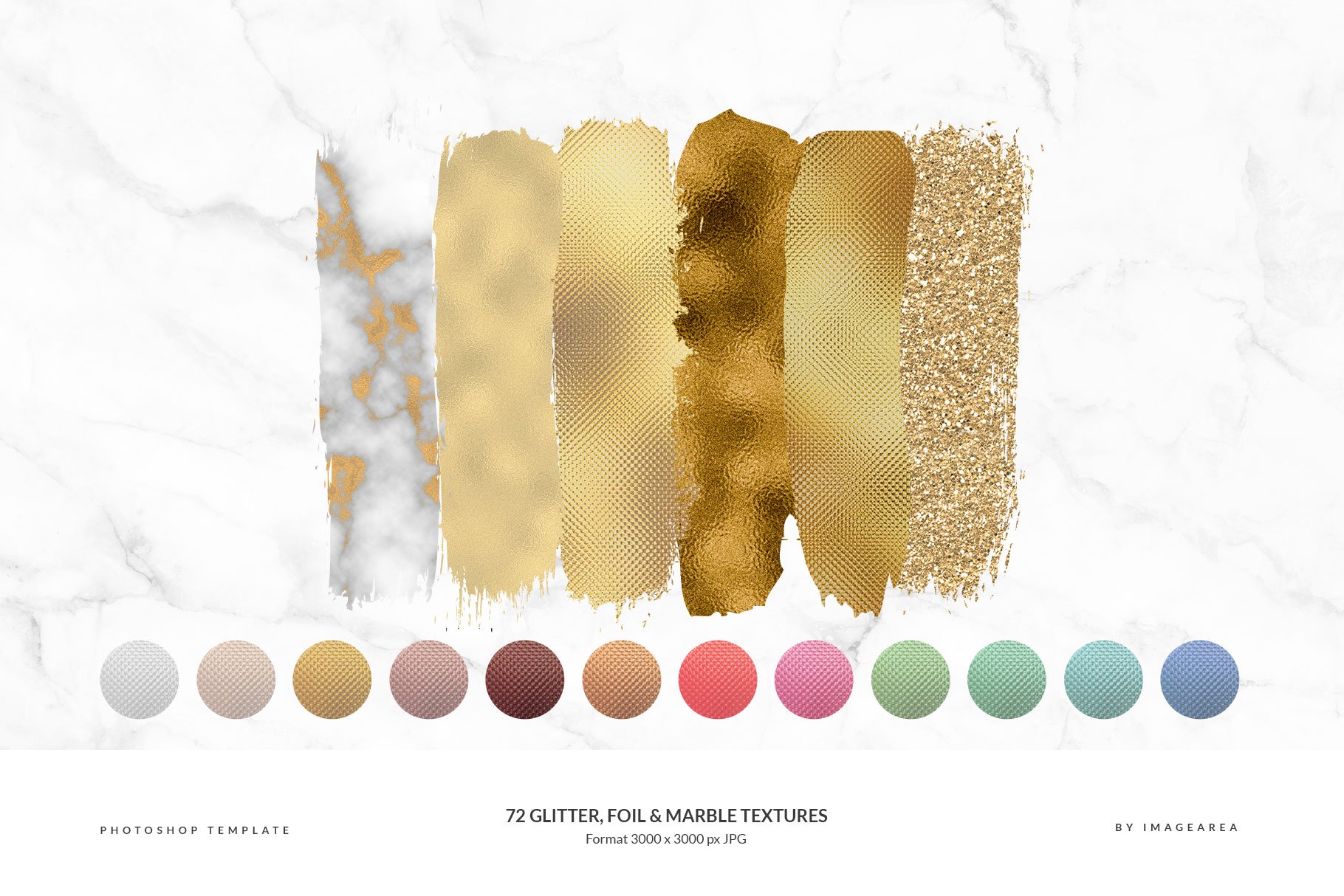 Gold variation of glitters.