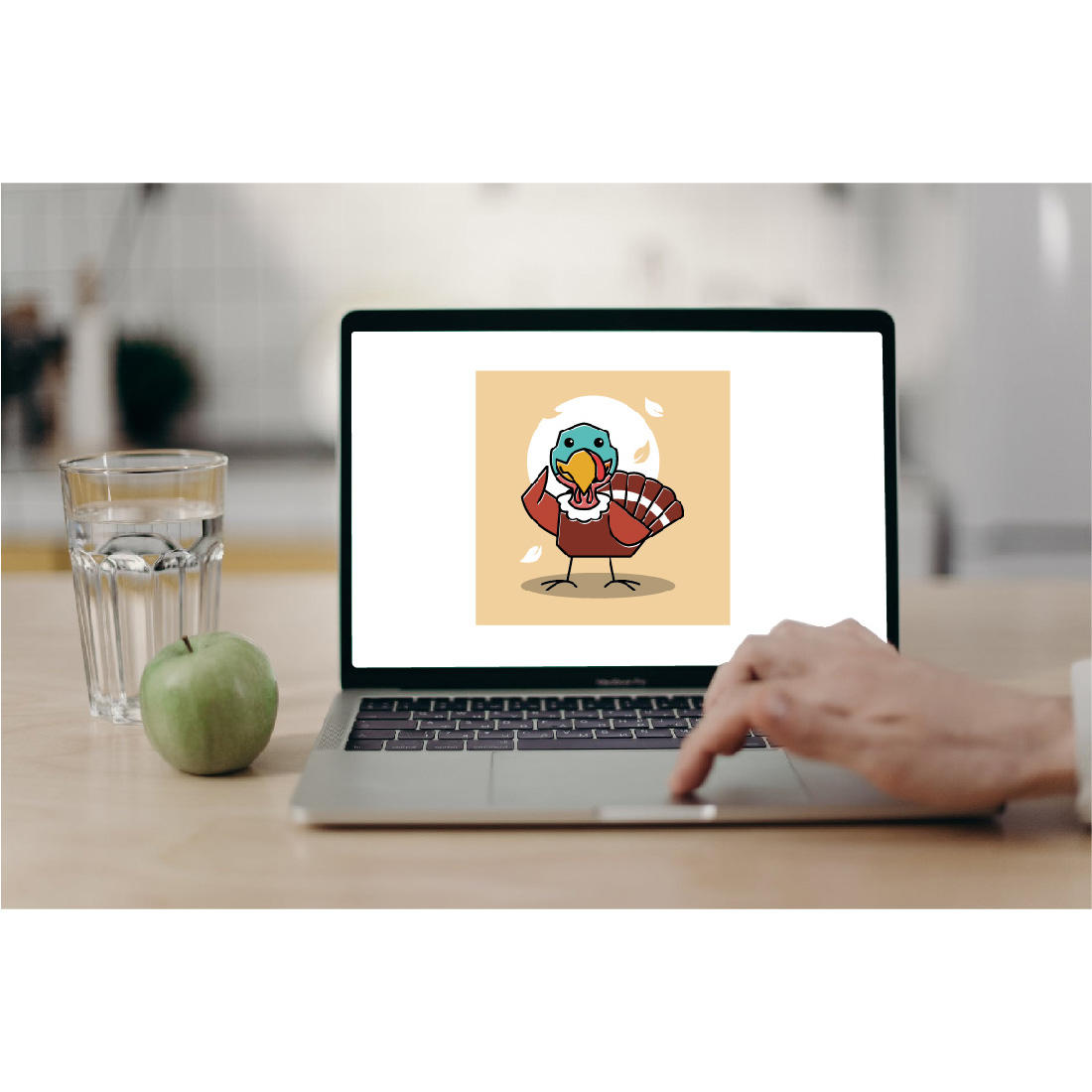 7 Turkey Pie Apple Pumpkin Thanksgiving Character Cartoon preview image.