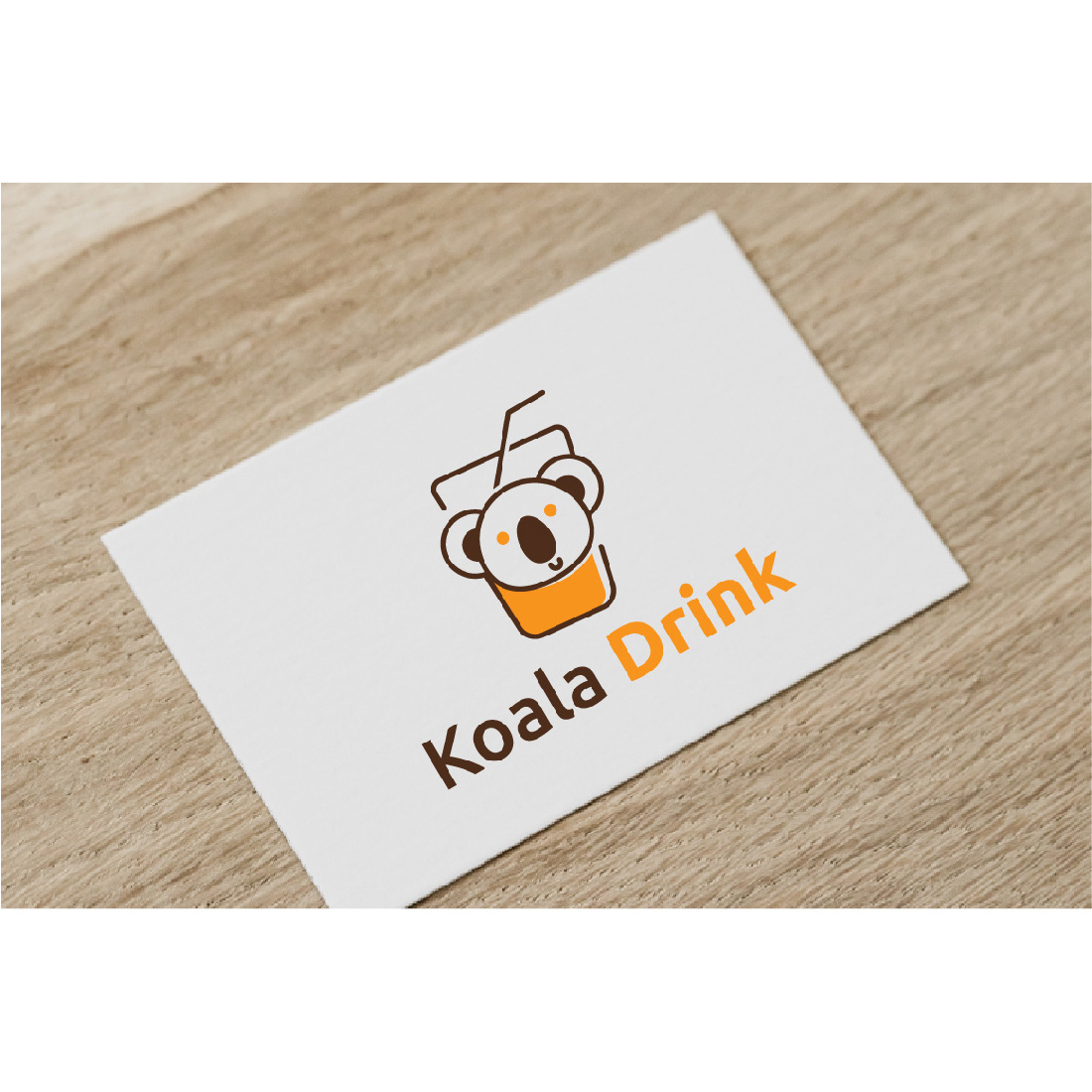 Adorable Fresh Fruit Koala Drink Glass Mascot Logo cover.