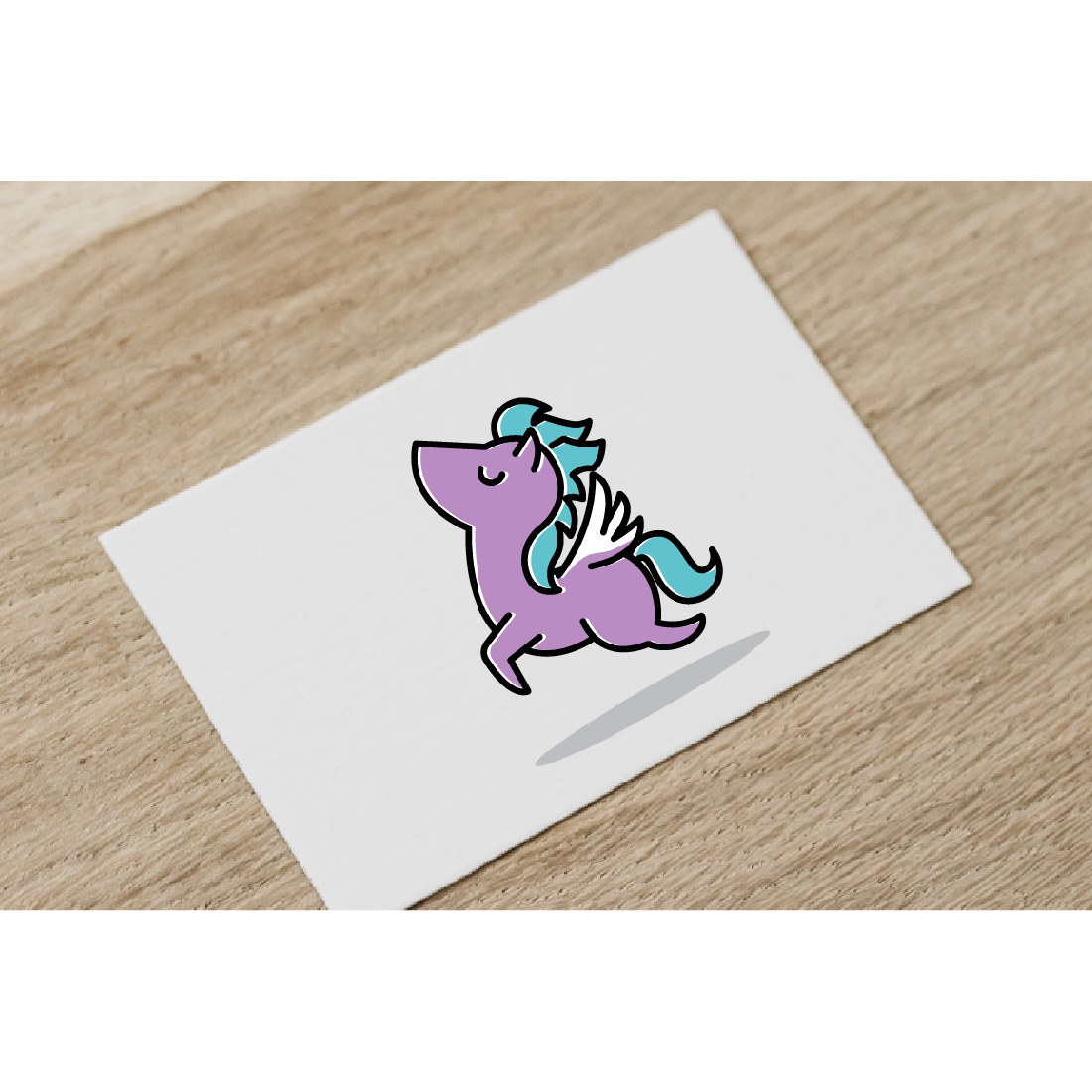 Cute Little Horse Jumping Flying Wing Animal Cartoon cover.
