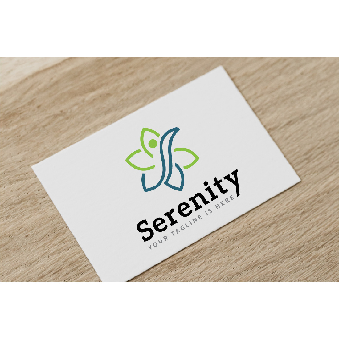 Serenity Wellness Health Flower Nature Abstract Line Logo cover image.