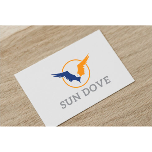Circle Sun Pigeon Dove Bird Flying Wings Freedom Peace Logo cover image.