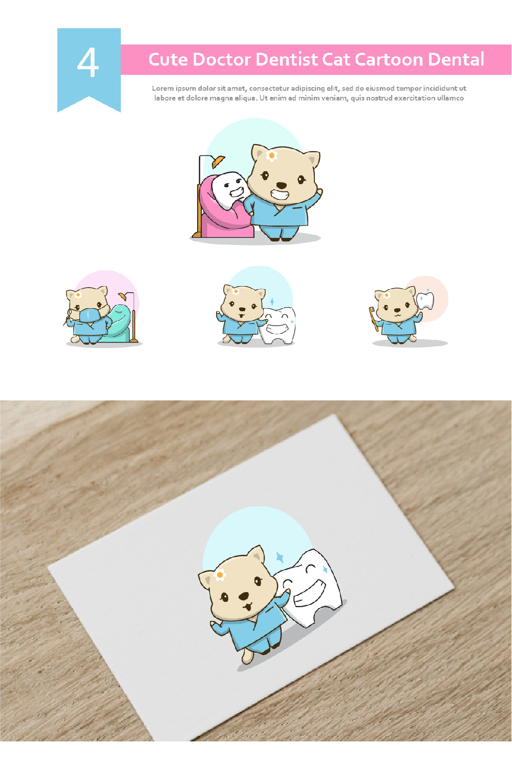Cute illustration for baby room.
