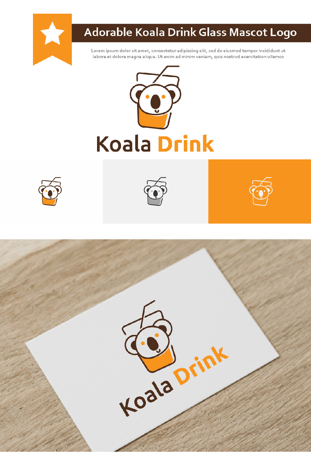 Orange koala are drinking.