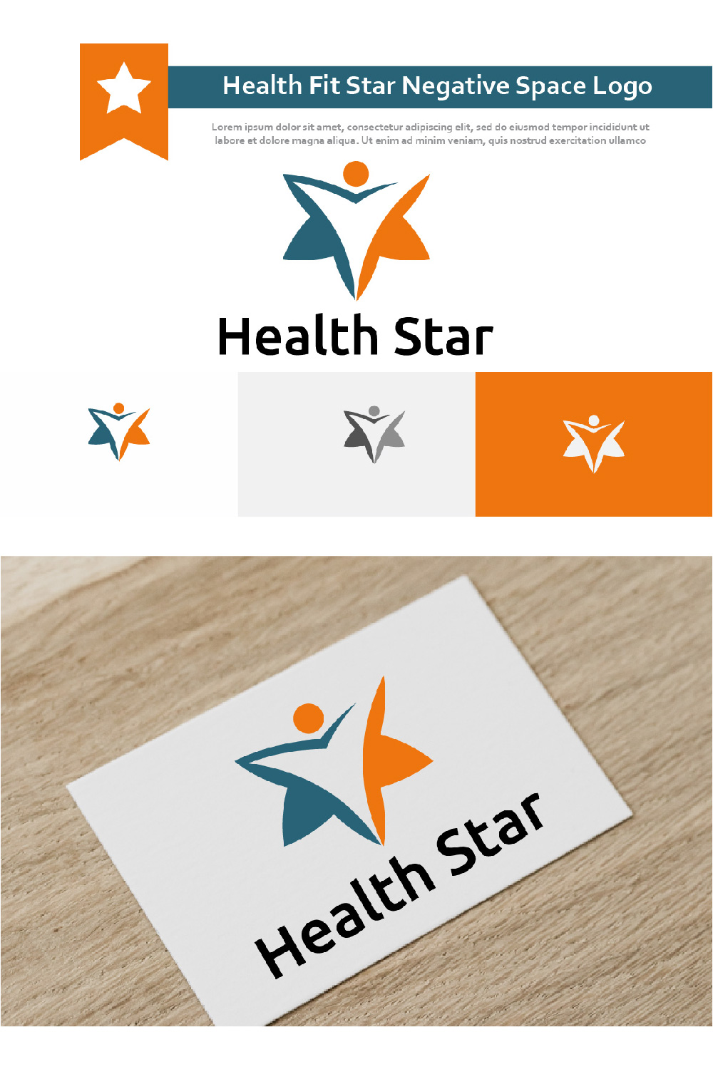 Bicolor star for your logo.