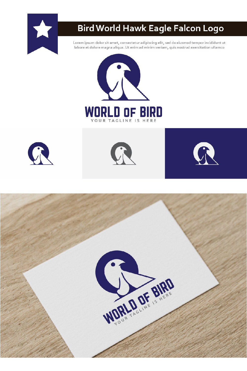 Blue bird for your logo.