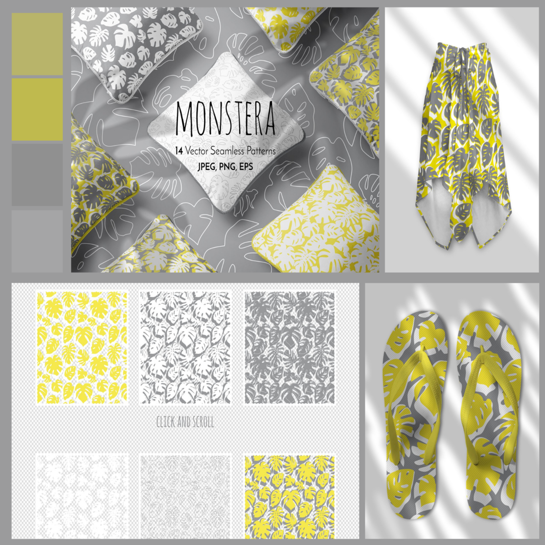 monstera leaf tropical patterns cover image.