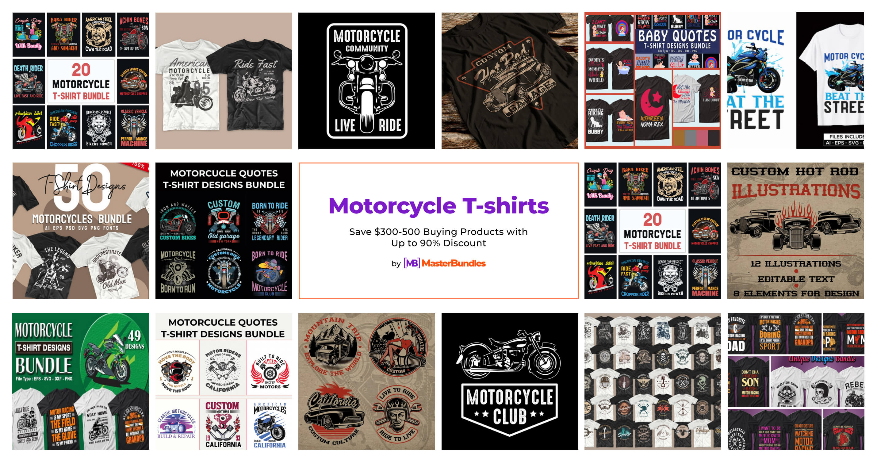 Vintage Tshirt Design Of Classic Motorcycle Garage Stock