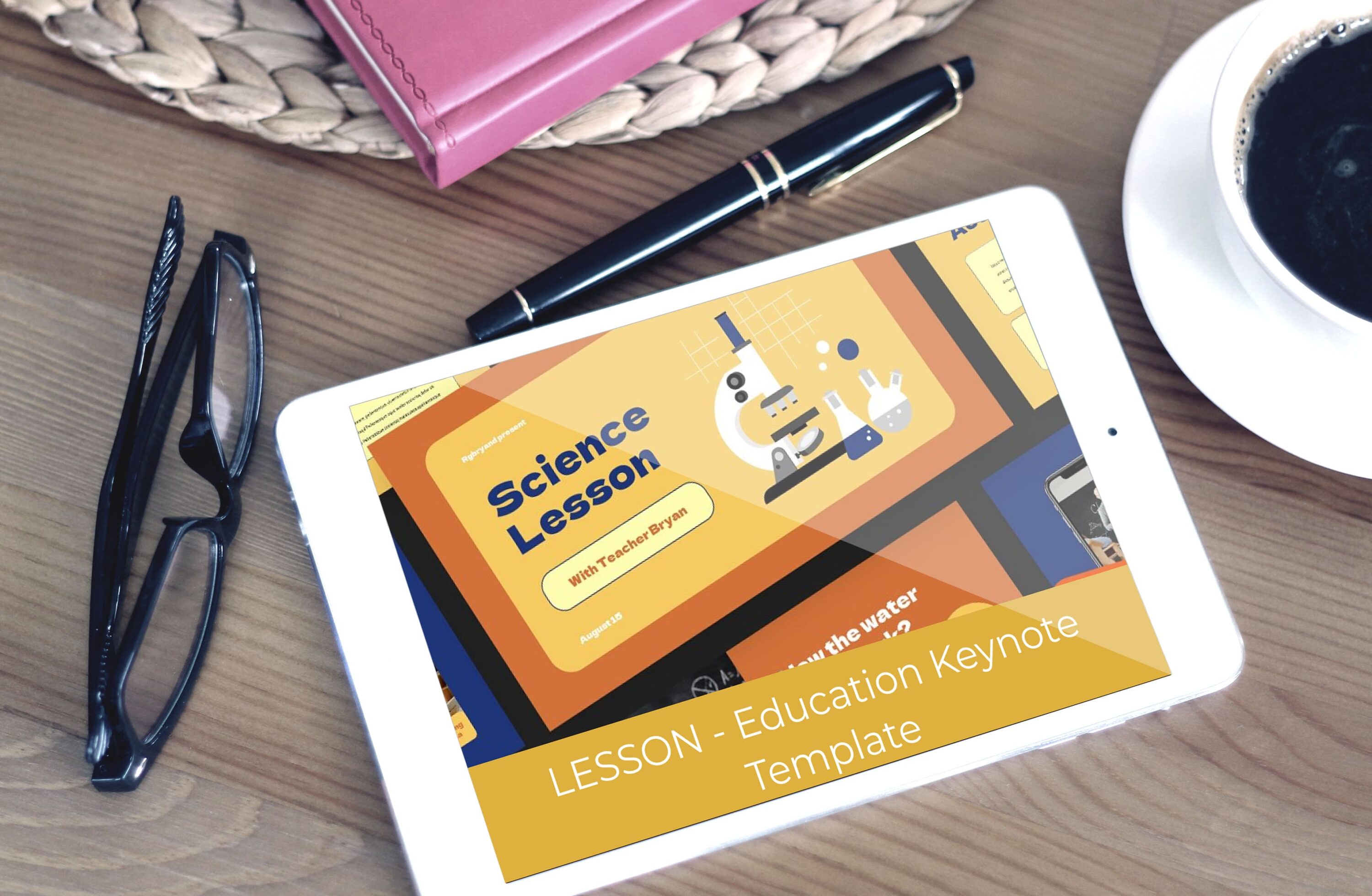 LESSON - Education Keynote Template - tablet.