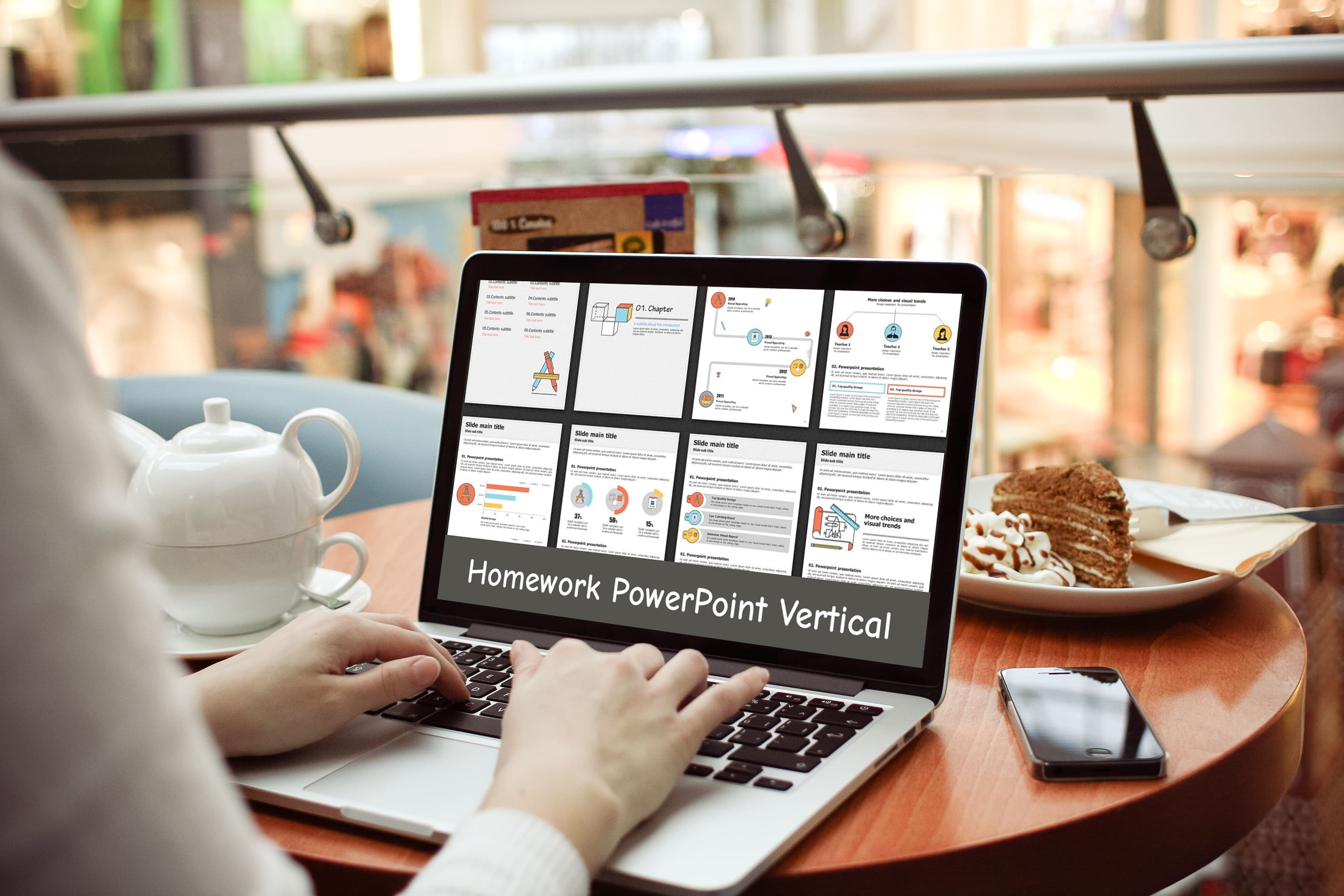 Homework PowerPoint Vertical - laptop.