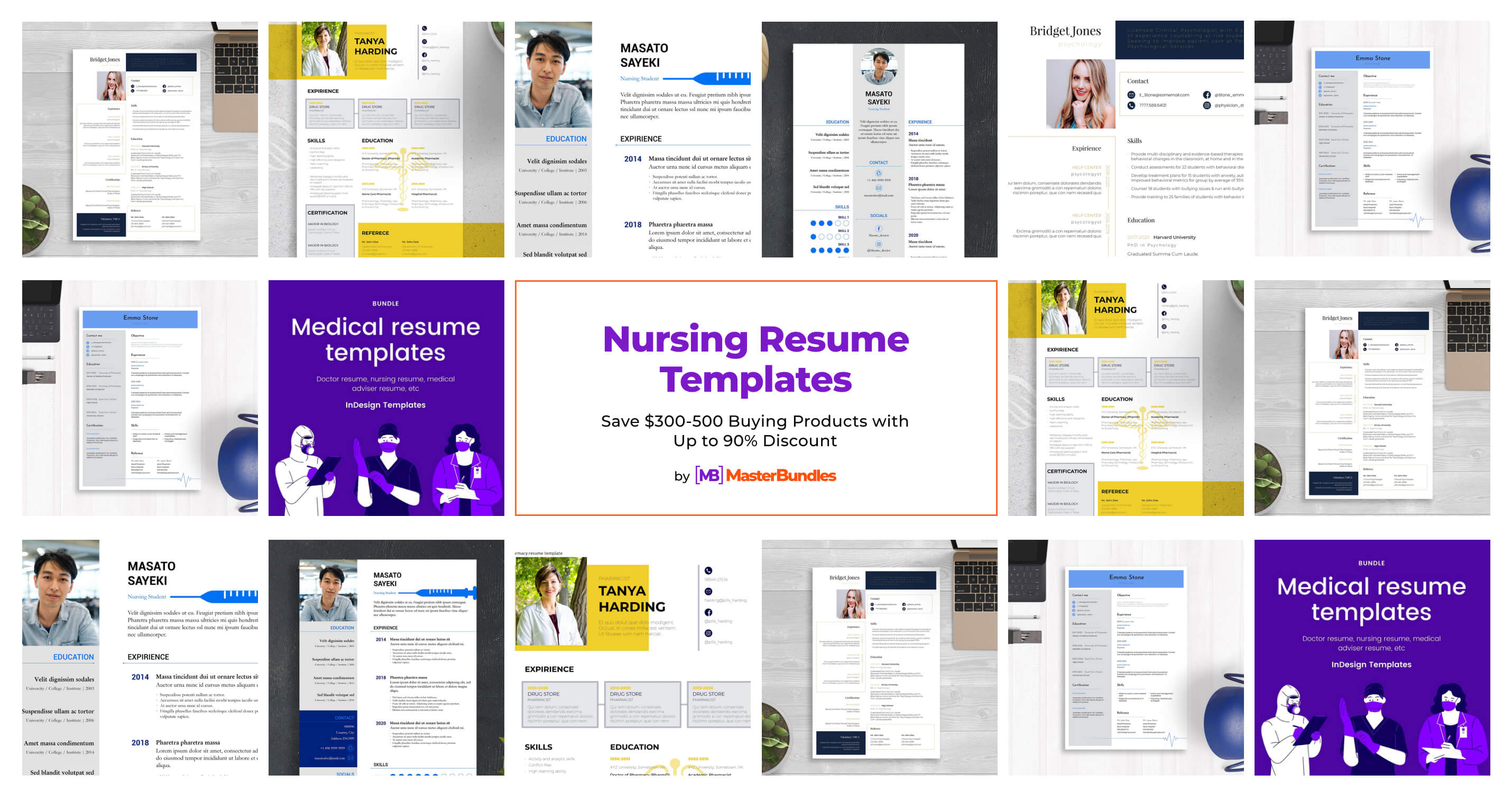 168 Nursing Resume Templates 2024 MasterBundles   Nursing Resume Templates 