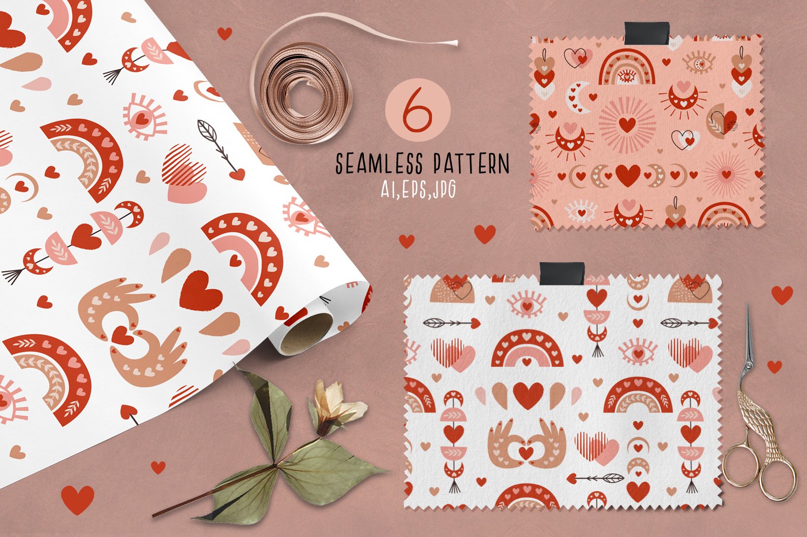 Love seamless pattern.