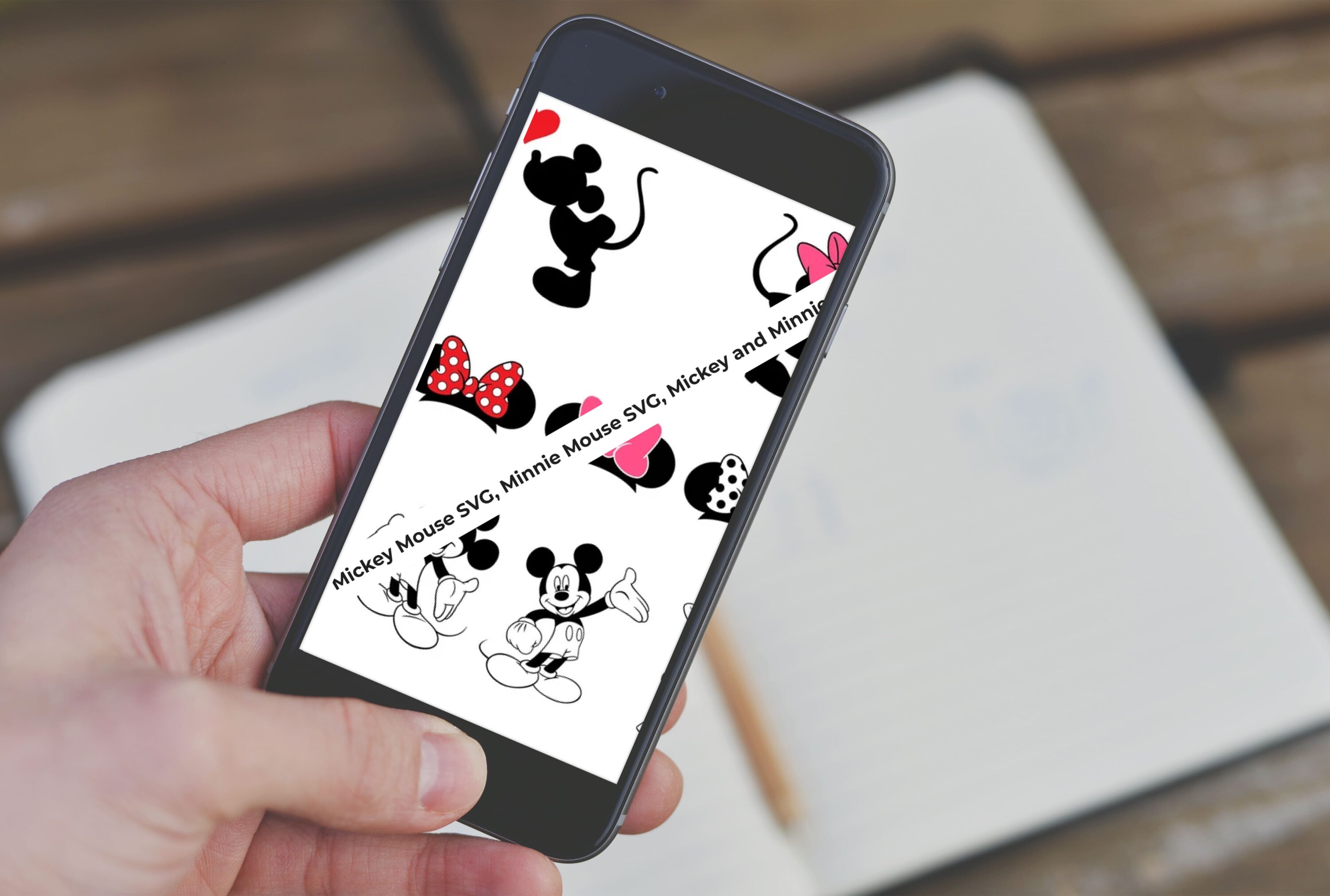 Mobile - Mickey and Minnie SVG.