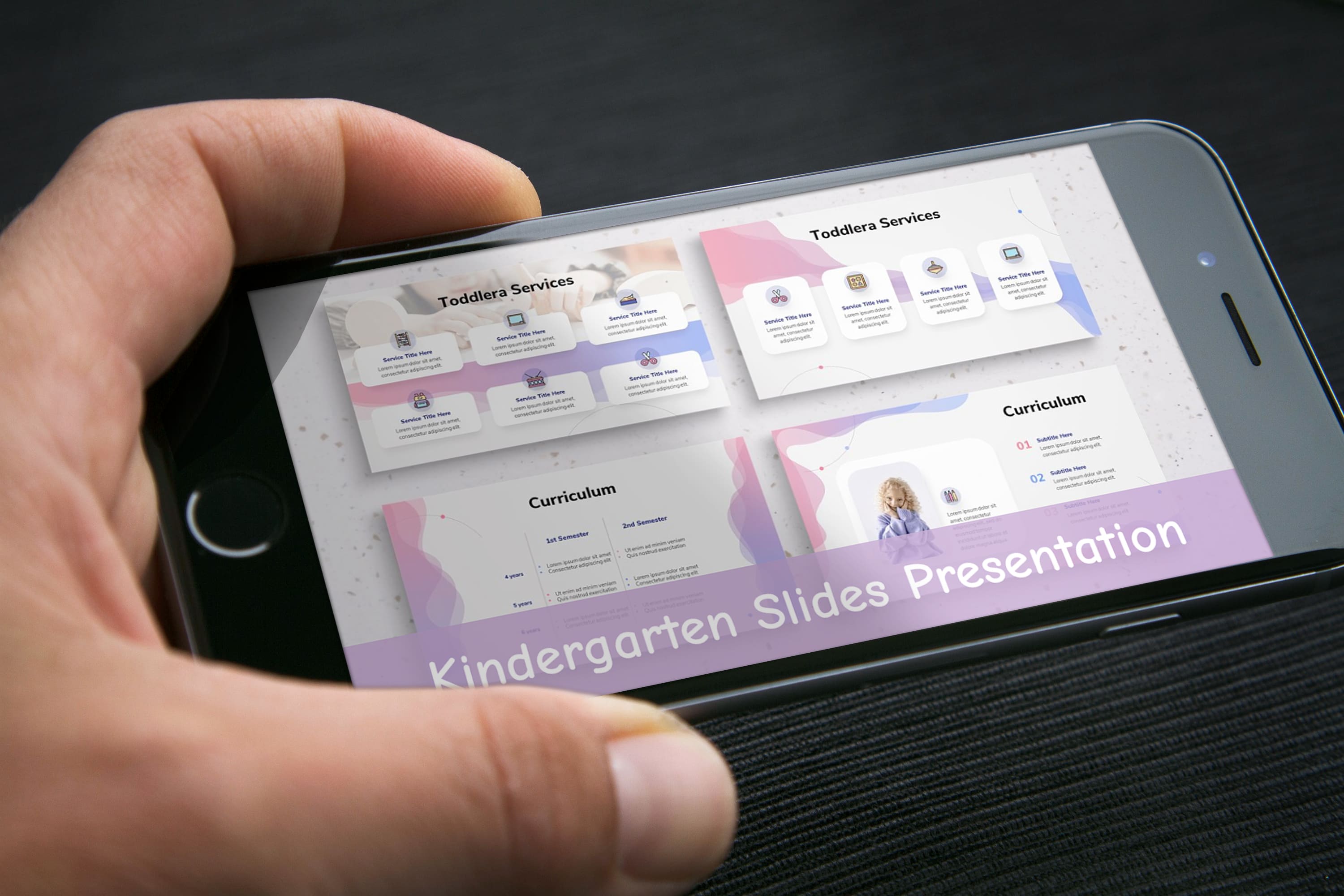 Kindergarten Slides Presentation - mobile.