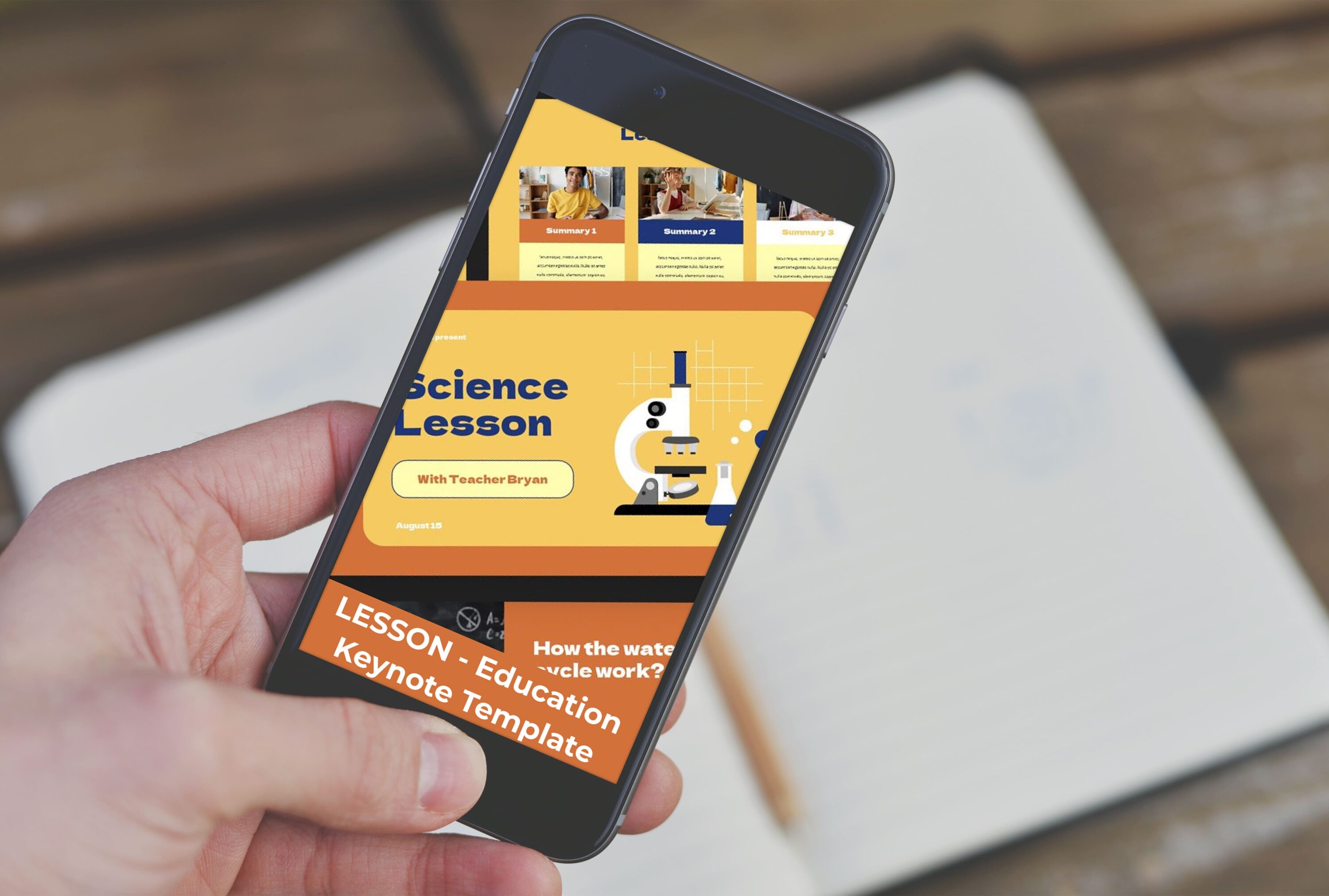 LESSON - Education Keynote Template - mobile.