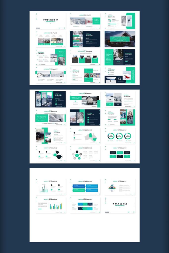 Snow - Powerpoint Template – MasterBundles