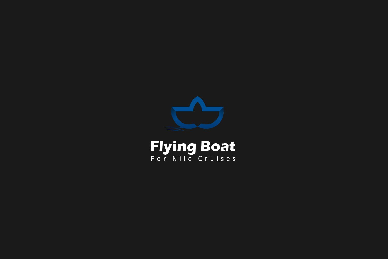 Flying Boat Logo Design.