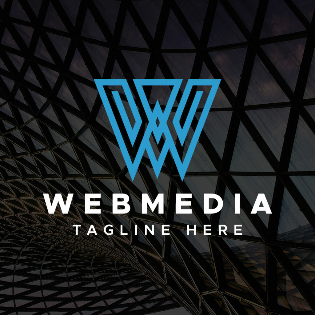 Webmedia 5 Style W Letter Logo Design Template - MasterBundles