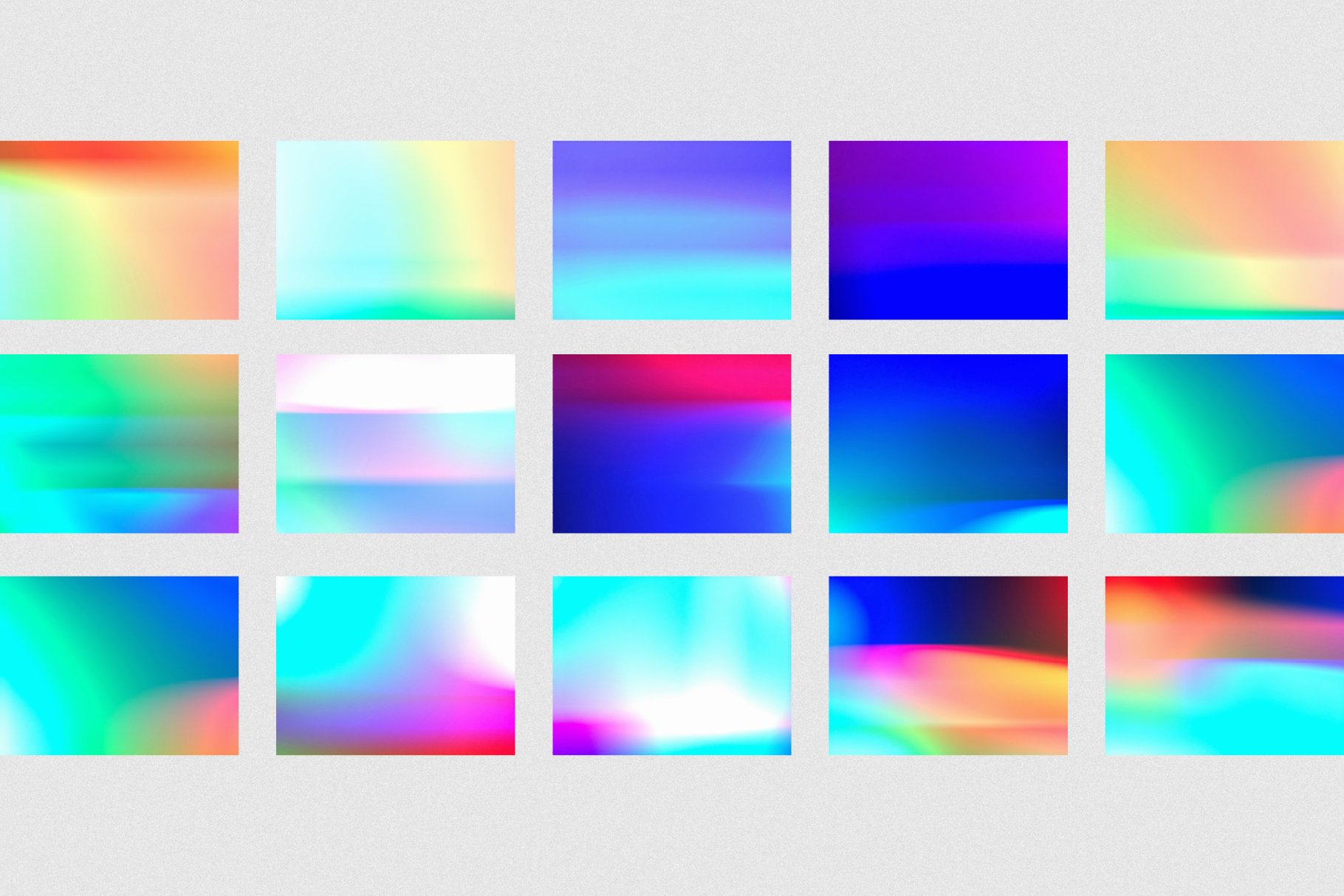 Diverse of gradient shades.