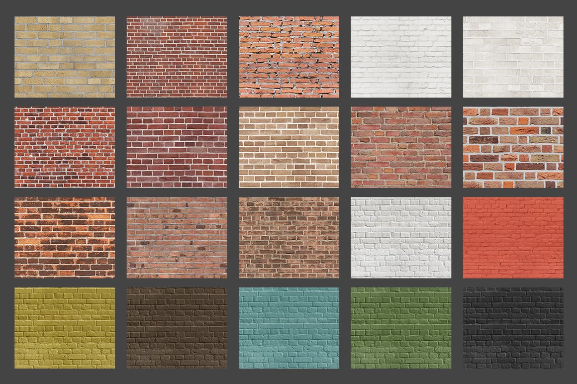 Diverse of brick textures.