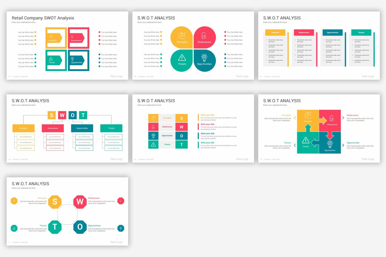 SWOT Snalysis Google Slides Diagram – MasterBundles