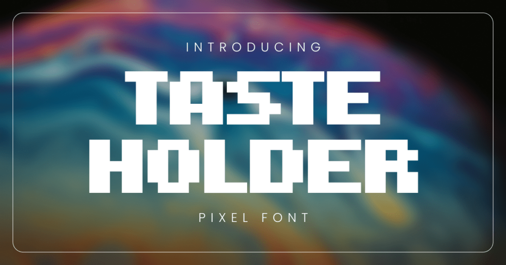 Tasteholder Pixel Font – MasterBundles