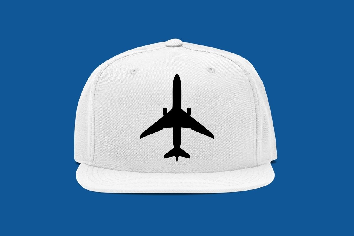 Airplane SVG preview image.
