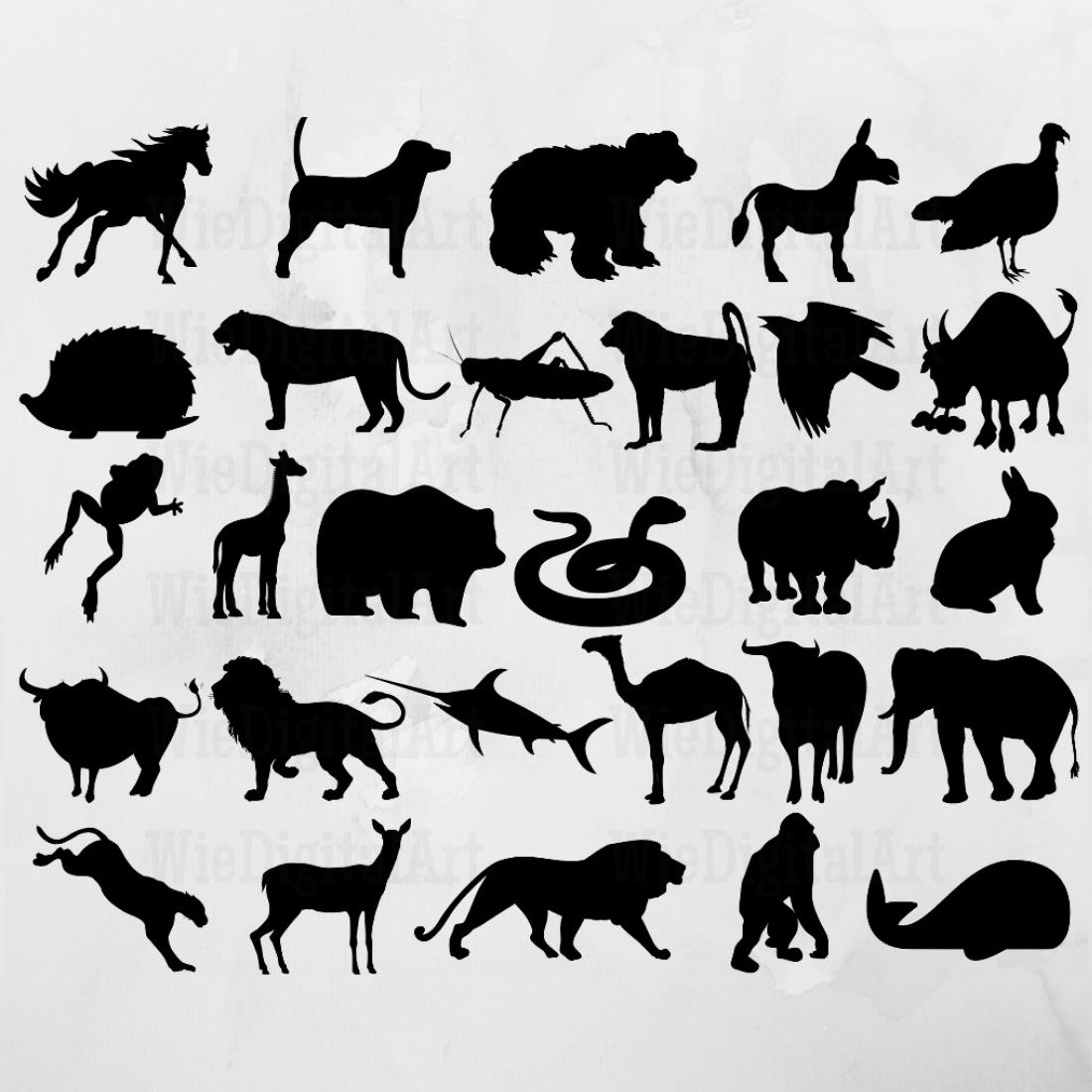 Animals SVG - Animals Silhouette previews.