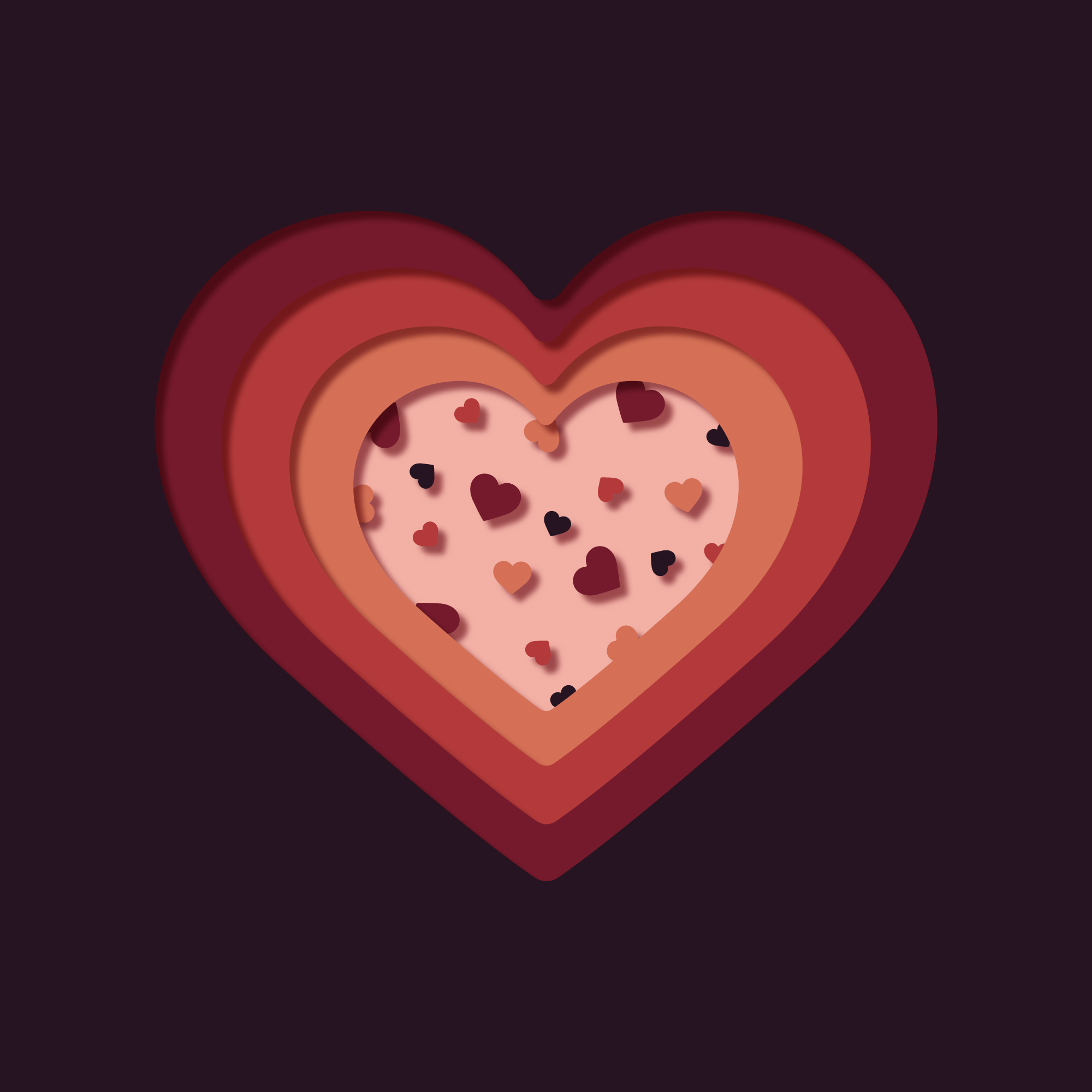 valentine heart red