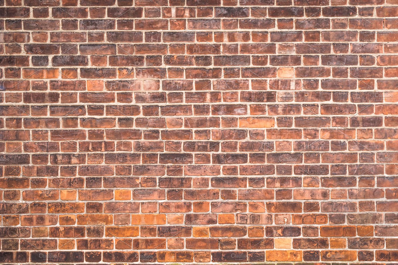 Brown brick wall.