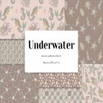 vintage underwater mermaid patterns main cover.