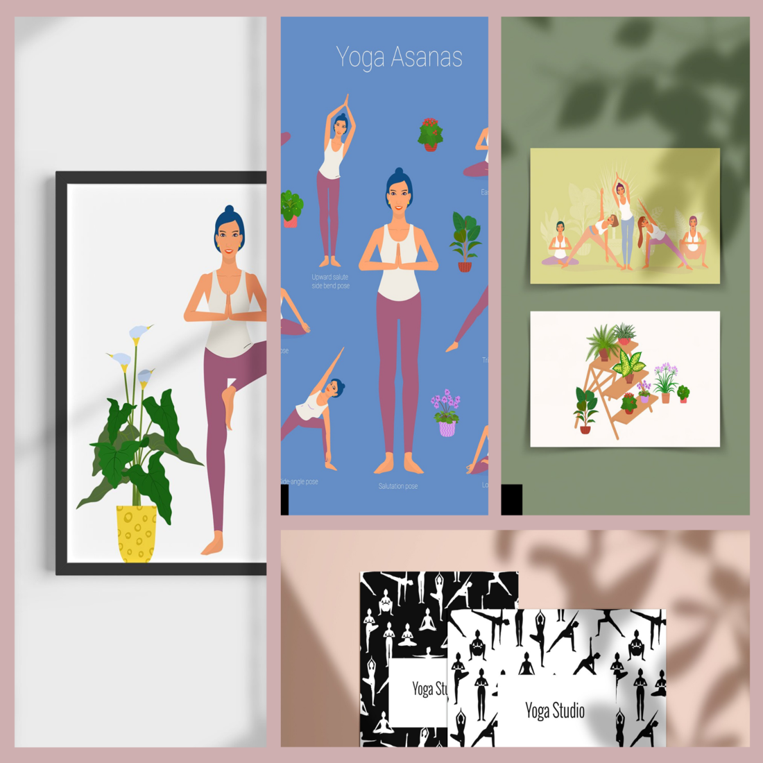 40 Yoga Asanas with names - Stock Illustration [28072124] - PIXTA