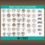 This is a great example of Mega Family Tree SVG Bundle for your design.