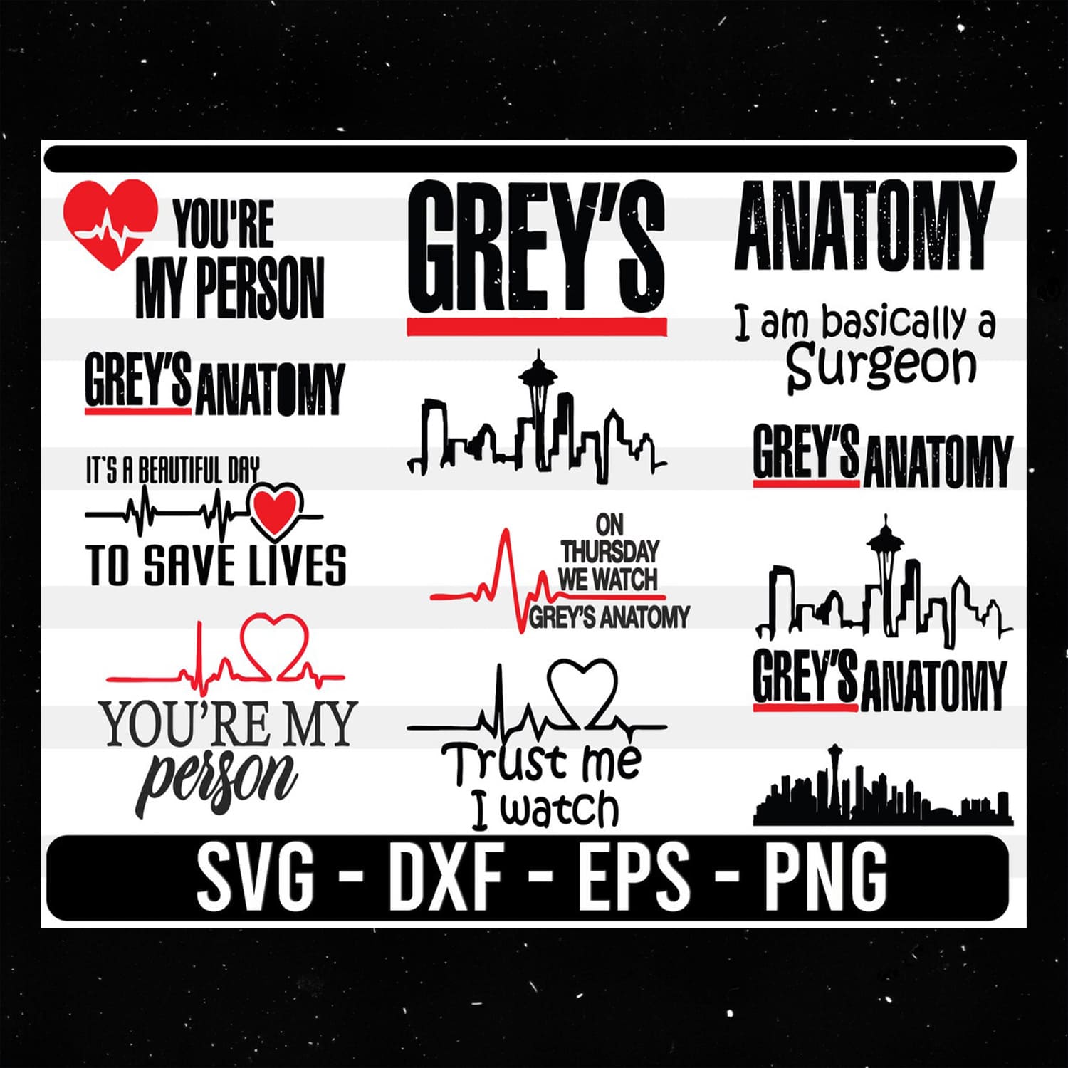 Greys Anatomy SVG.