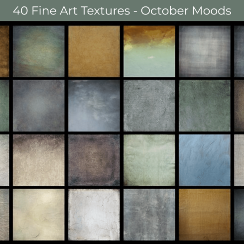 40 Fine Art Textures - October Moods - Color Pallete.