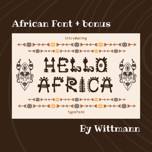 African Font + bonus.