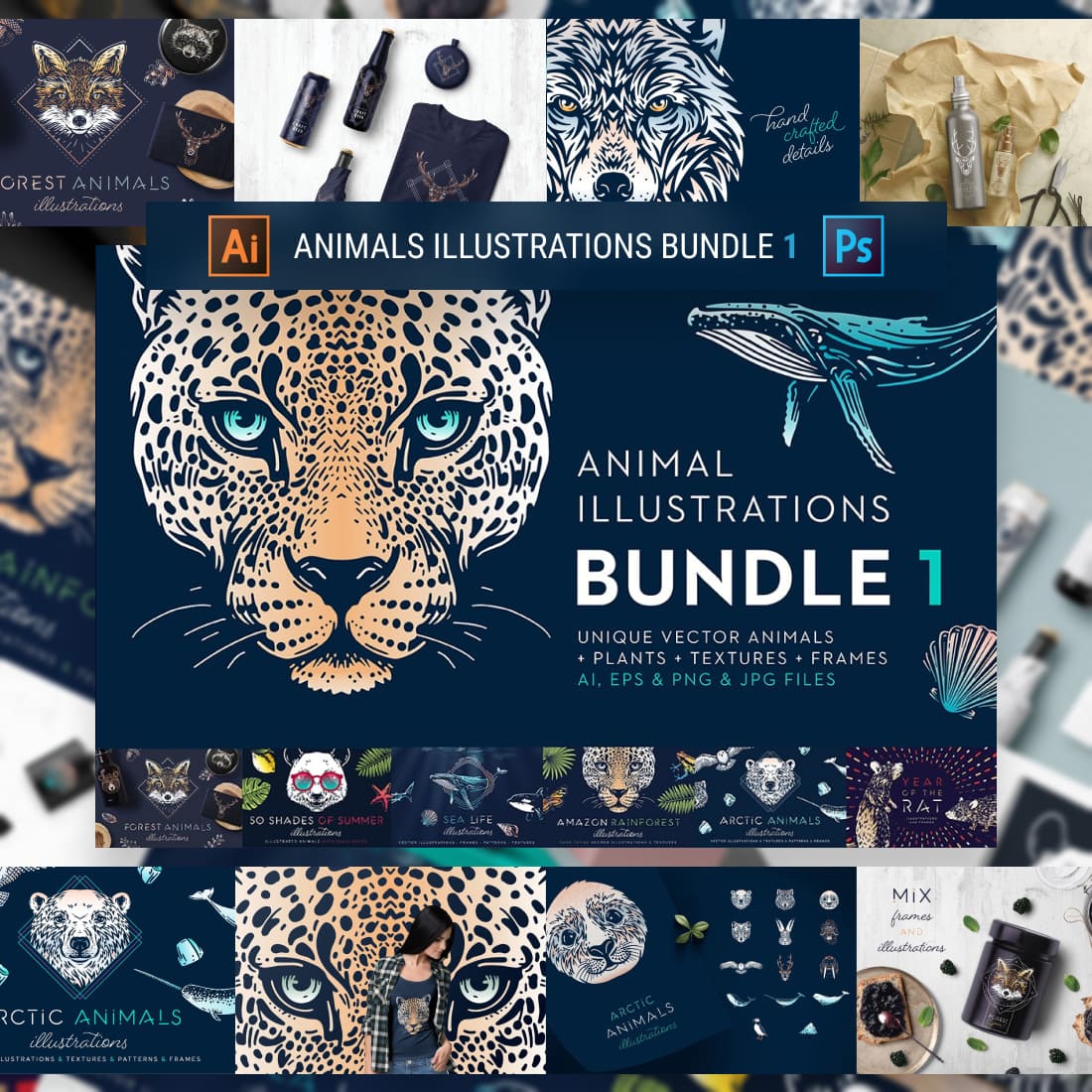 Animal Illustrations Bundle 1.
