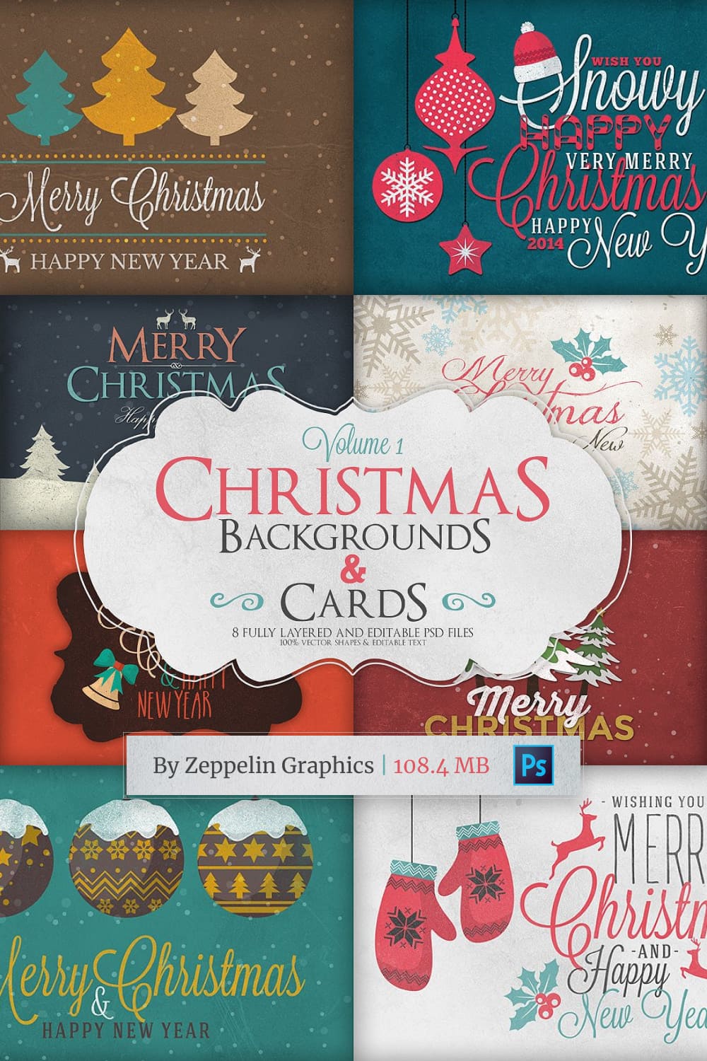 Christmas Background & Cards.