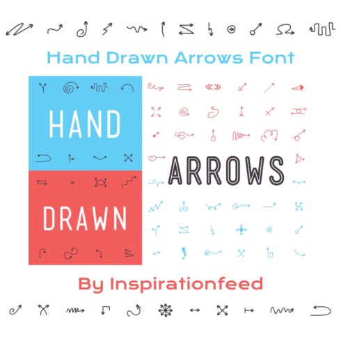 Hand Drawn Arrows Font.