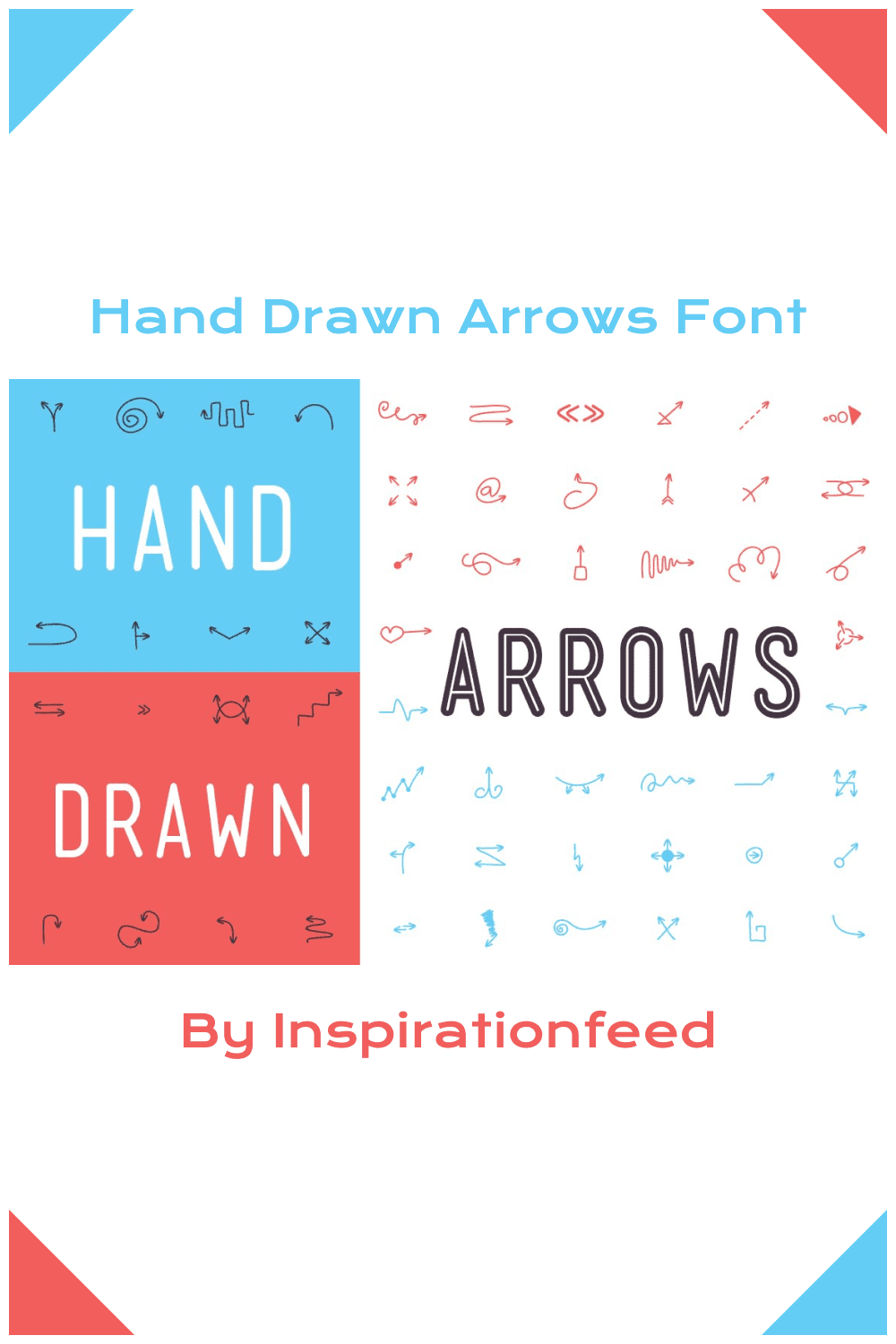 Hand Drawn Arrows Font.